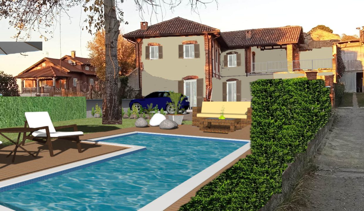 PLANI PISCINA VISTA DA STRADA PRIVATA